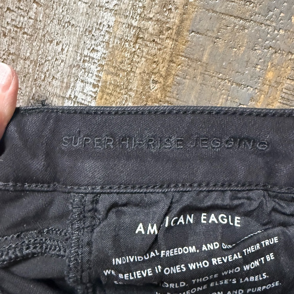 American Eagle Outfitters Women’s Supet Hi-Rise jegging Black  Jeans - Picture 7 of 13